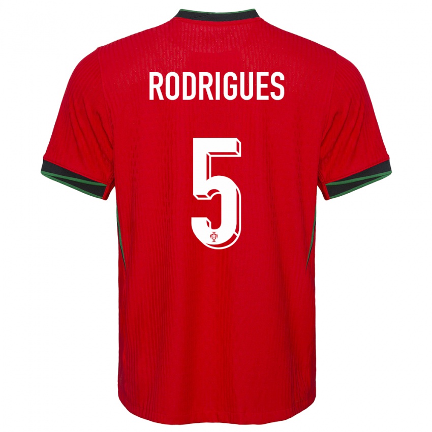 Damen Portugal Rafael Rodrigues #5 Rot Heimtrikot Trikot 24-26 T-Shirt Österreich