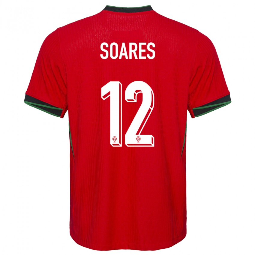 Damen Portugal Samuel Soares #12 Rot Heimtrikot Trikot 24-26 T-Shirt Österreich