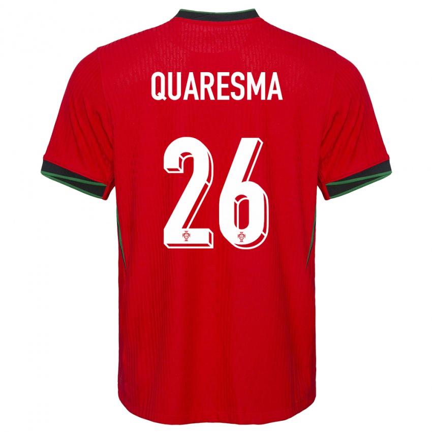 Damen Portugal Eduardo Quaresma #26 Rot Heimtrikot Trikot 24-26 T-Shirt Österreich
