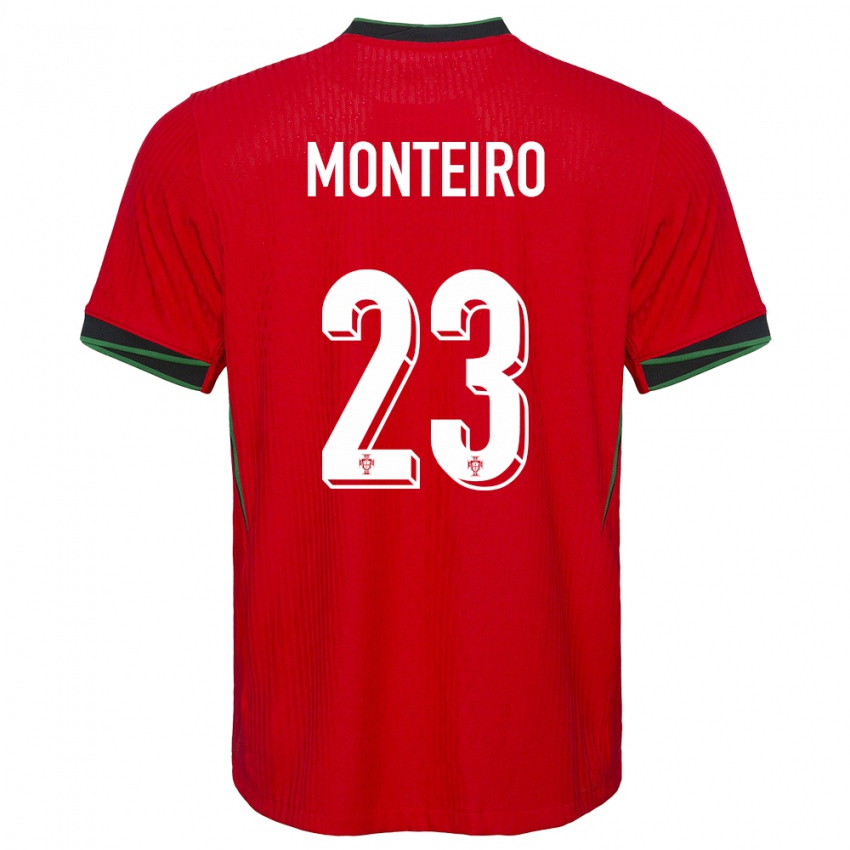 Damen Portugal David Monteiro #23 Rot Heimtrikot Trikot 24-26 T-Shirt Österreich