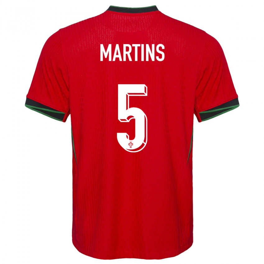 Damen Portugal Leandro Martins #5 Rot Heimtrikot Trikot 24-26 T-Shirt Österreich