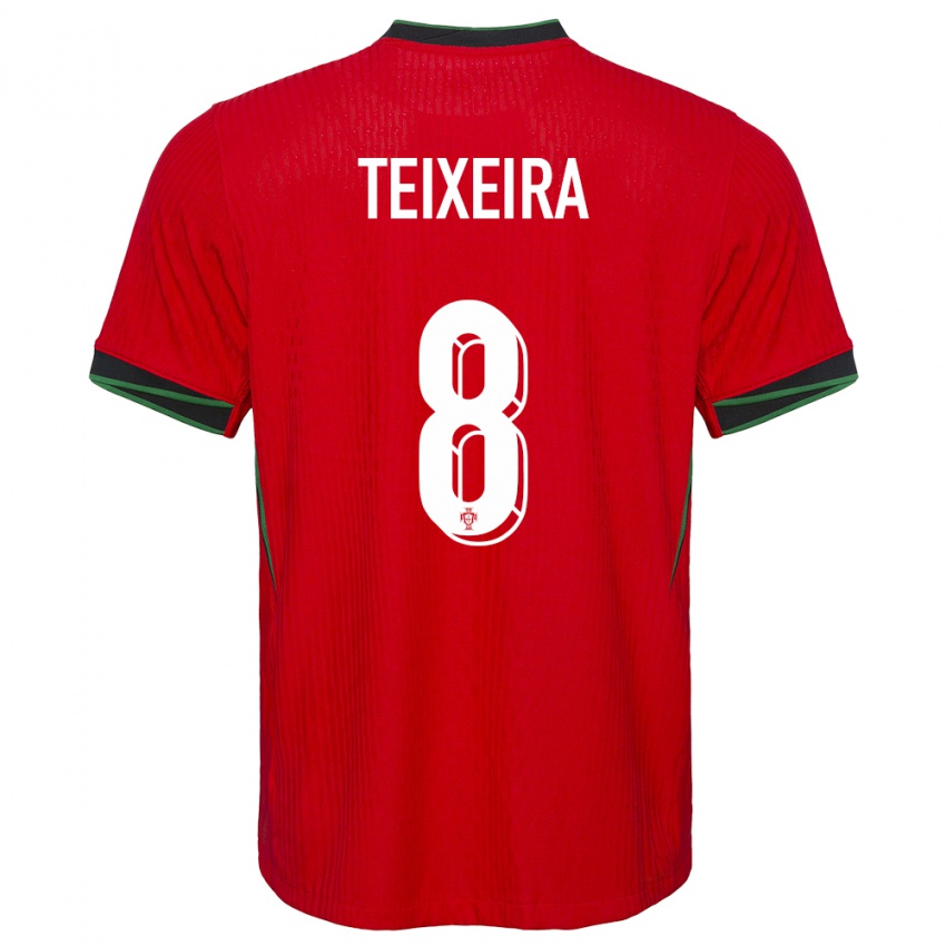 Damen Portugal Joao Teixeira #8 Rot Heimtrikot Trikot 24-26 T-Shirt Österreich