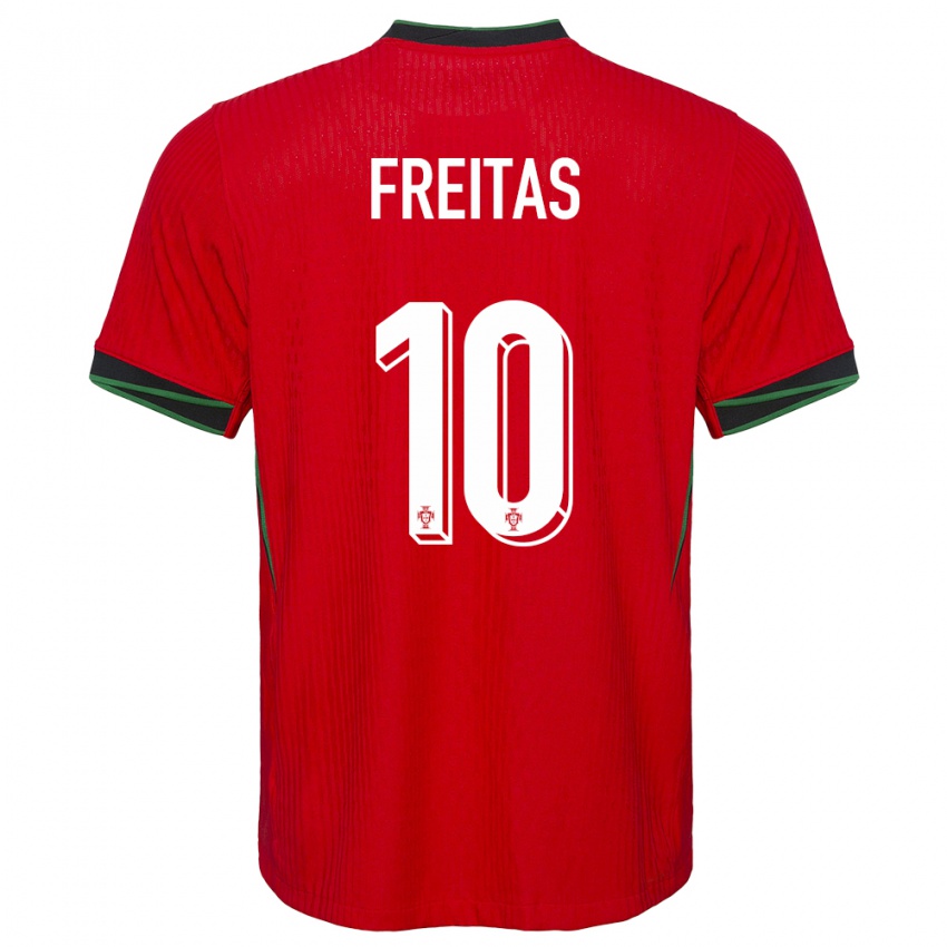 Damen Portugal Tiago Freitas #10 Rot Heimtrikot Trikot 24-26 T-Shirt Österreich