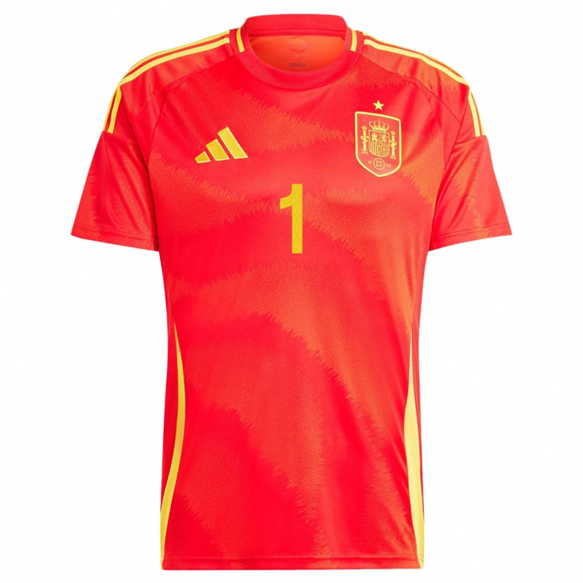 Damen Spanien Mariasun Quinones #1 Rot Heimtrikot Trikot 24-26 T-Shirt Österreich