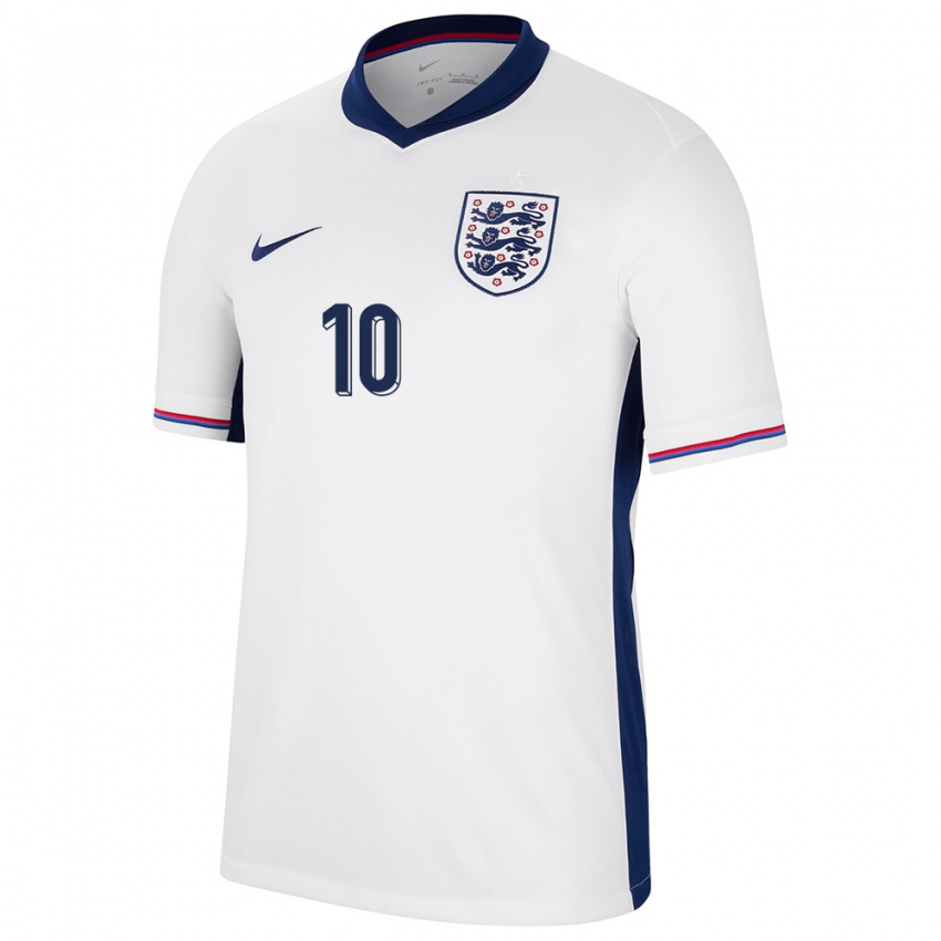 Damen England Fran Kirby #10 Weiß Heimtrikot Trikot 24-26 T-Shirt Österreich