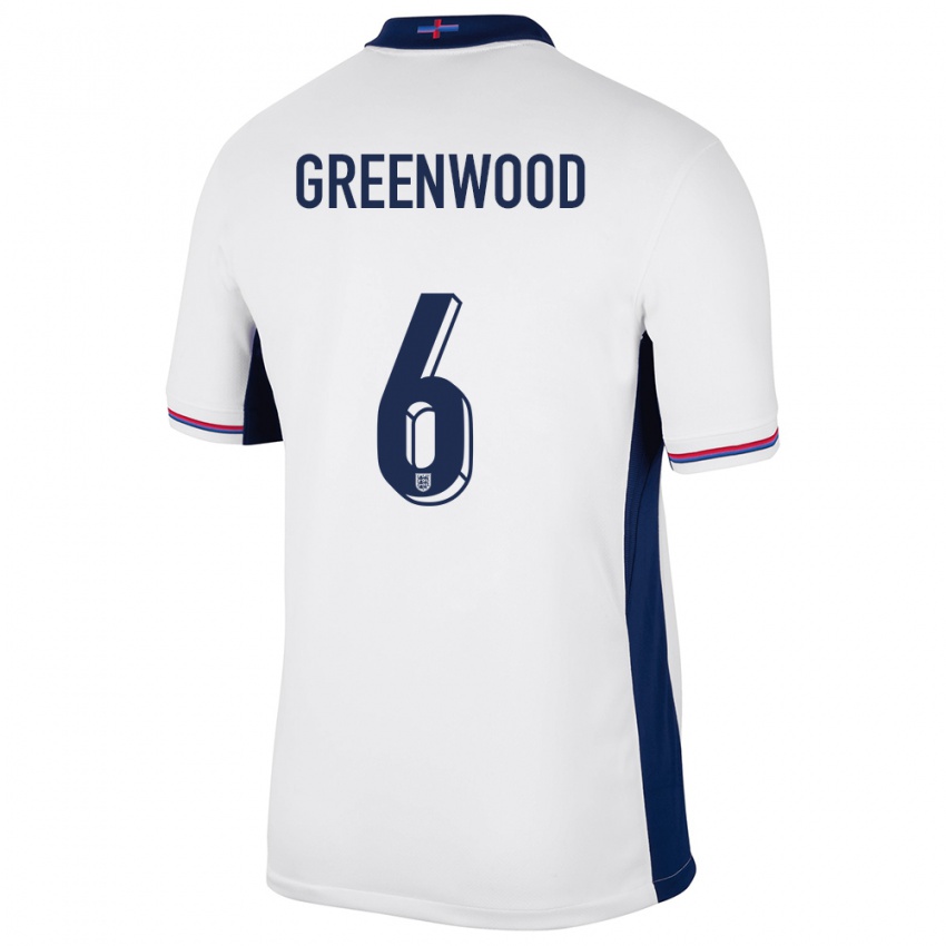 Damen England Alex Greenwood #6 Weiß Heimtrikot Trikot 24-26 T-Shirt Österreich