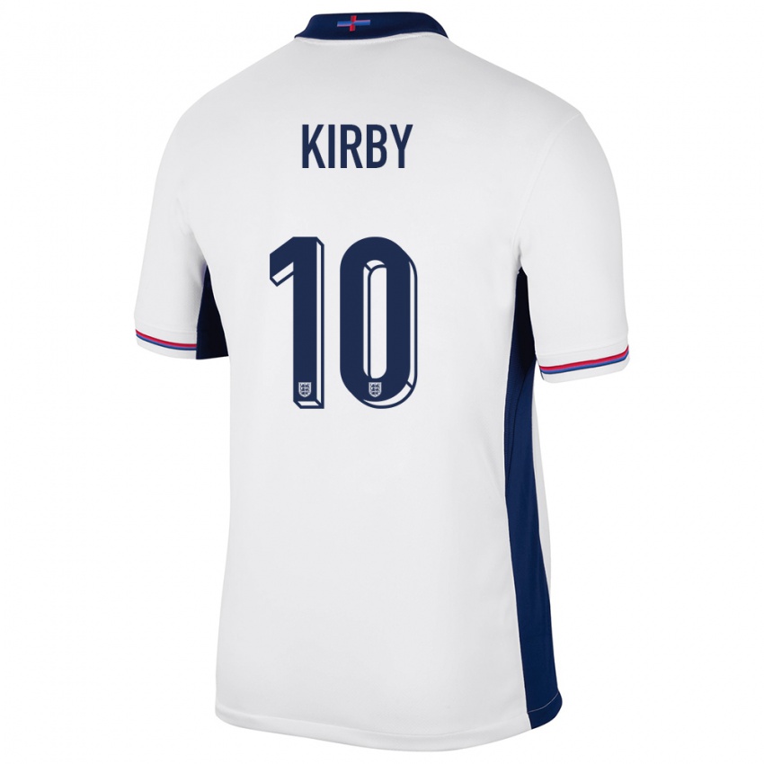 Damen England Fran Kirby #10 Weiß Heimtrikot Trikot 24-26 T-Shirt Österreich