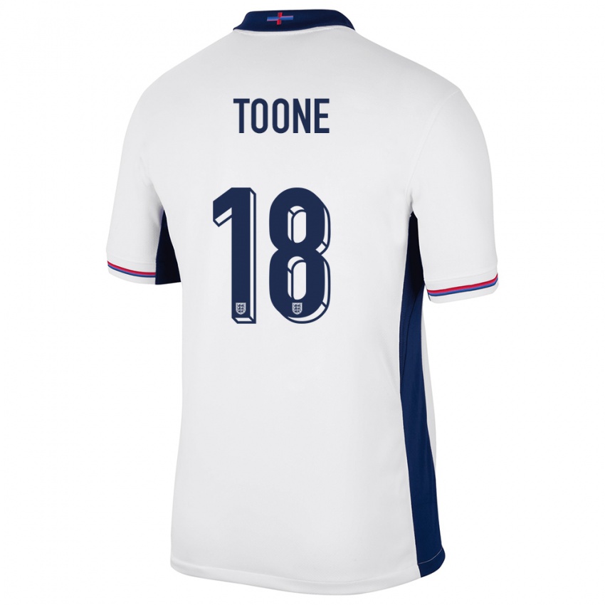 Damen England Ella Toone #18 Weiß Heimtrikot Trikot 24-26 T-Shirt Österreich