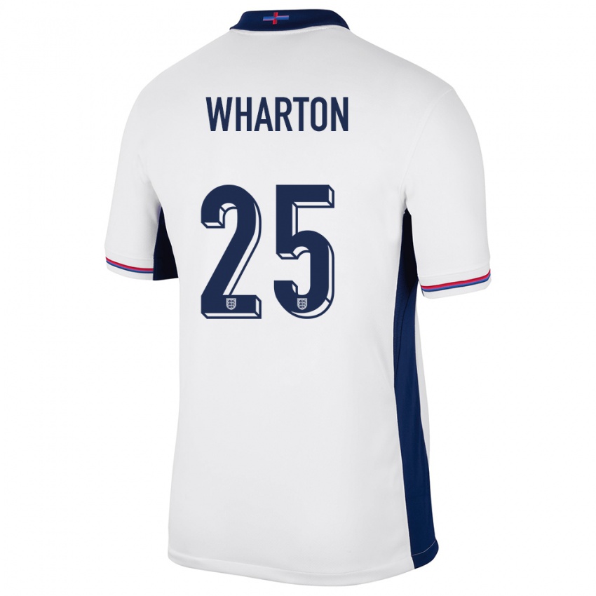 Damen England Adam Wharton #25 Weiß Heimtrikot Trikot 24-26 T-Shirt Österreich