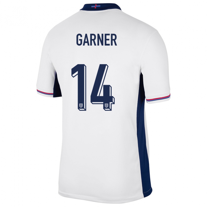 Damen England James Garner #14 Weiß Heimtrikot Trikot 24-26 T-Shirt Österreich