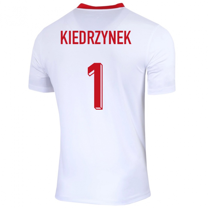 Damen Polen Katarzyna Kiedrzynek #1 Weiß Heimtrikot Trikot 24-26 T-Shirt Österreich