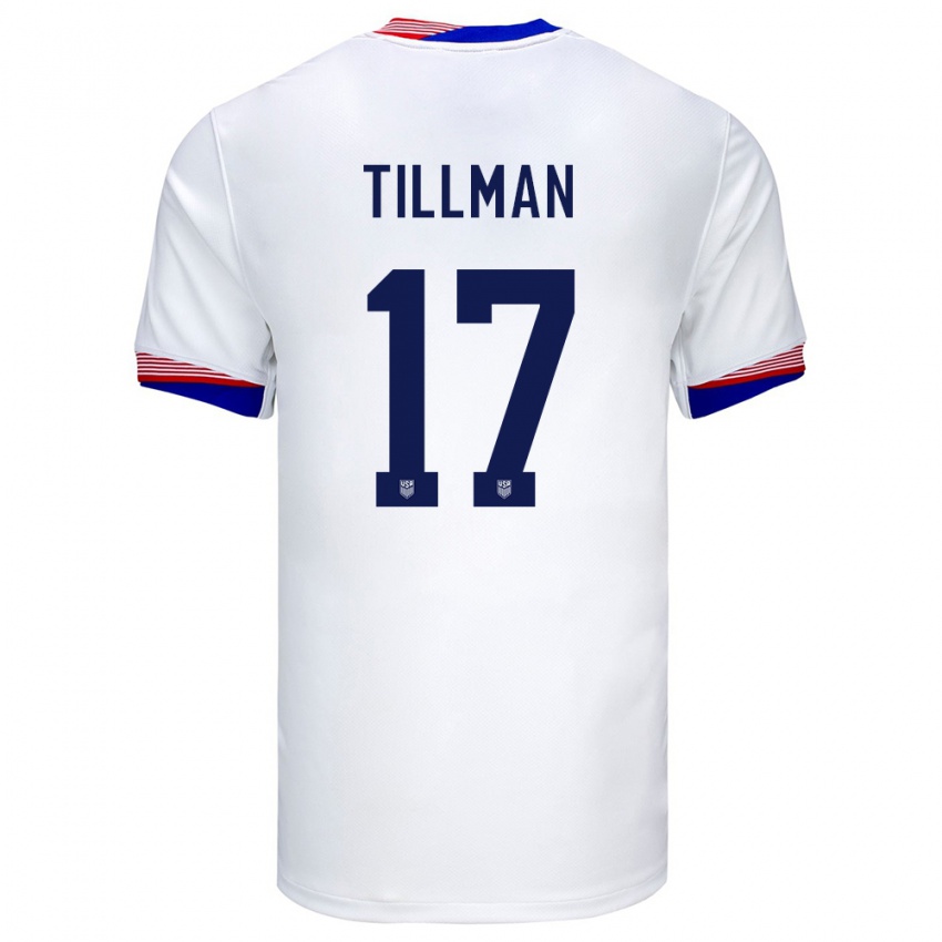 Damen Vereinigte Staaten Malik Tillman #17 Weiß Heimtrikot Trikot 24-26 T-Shirt Österreich