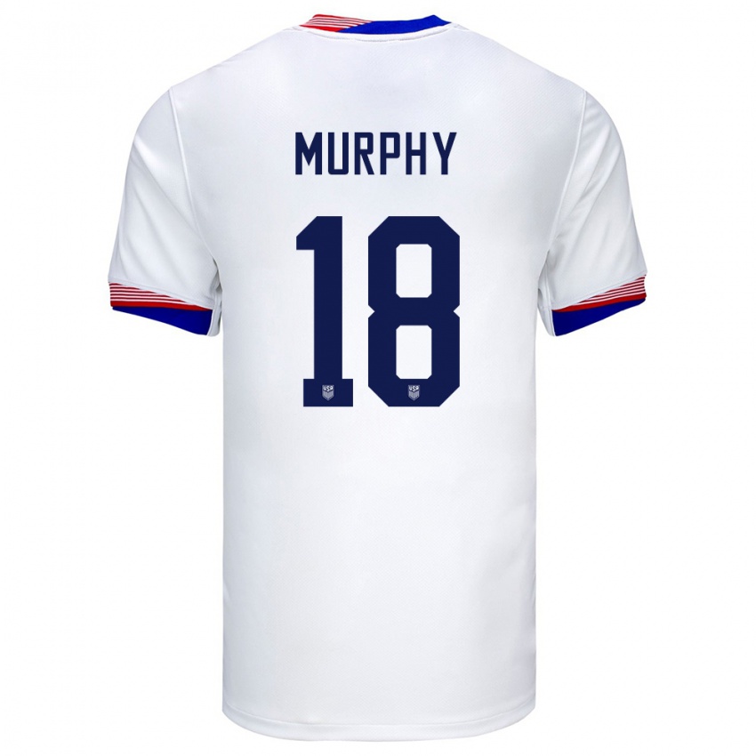 Damen Vereinigte Staaten Casey Murphy #18 Weiß Heimtrikot Trikot 24-26 T-Shirt Österreich