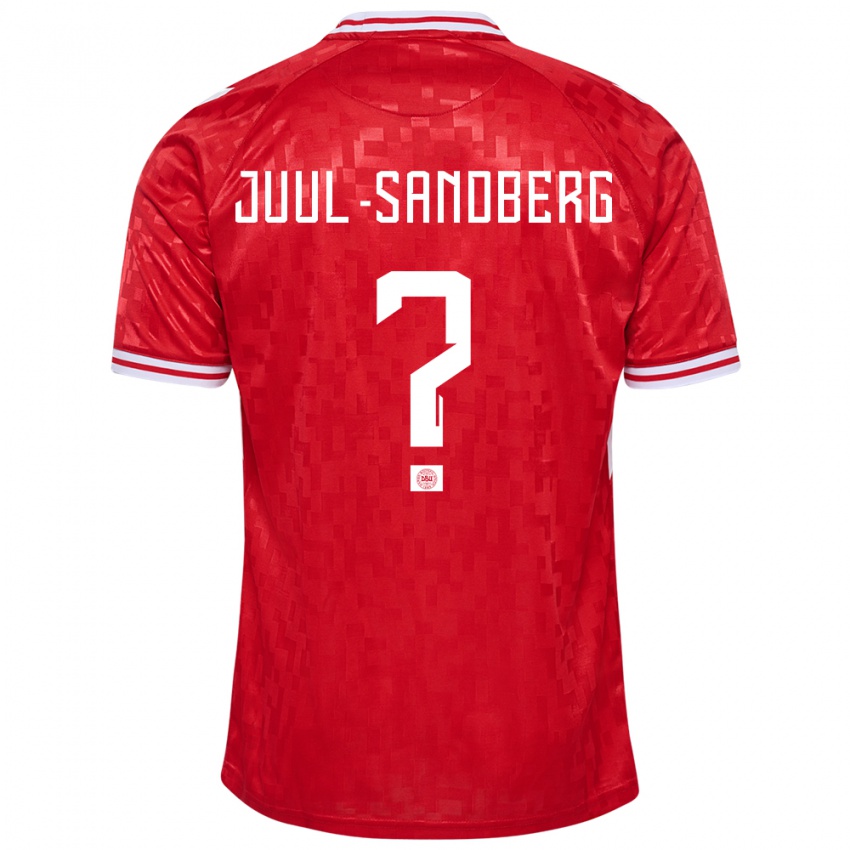 Damen Dänemark Nikolaj Juul-Sandberg #0 Rot Heimtrikot Trikot 24-26 T-Shirt Österreich