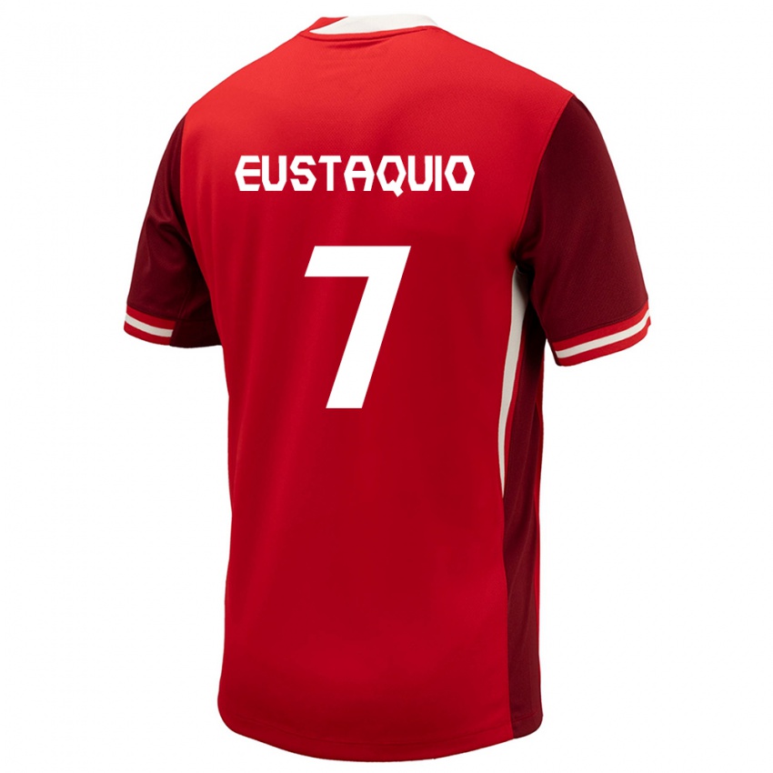 Damen Kanada Stephen Eustaquio #7 Rot Heimtrikot Trikot 24-26 T-Shirt Österreich