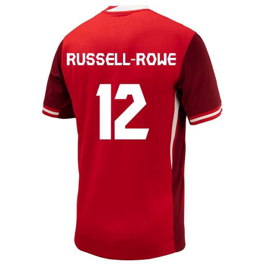 Damen Kanada Jacen Russell-Rowe #12 Rot Heimtrikot Trikot 24-26 T-Shirt Österreich