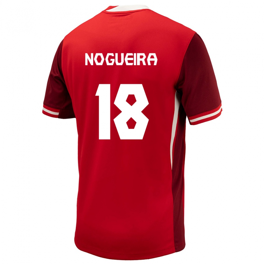 Damen Kanada Matthew Nogueira #18 Rot Heimtrikot Trikot 24-26 T-Shirt Österreich