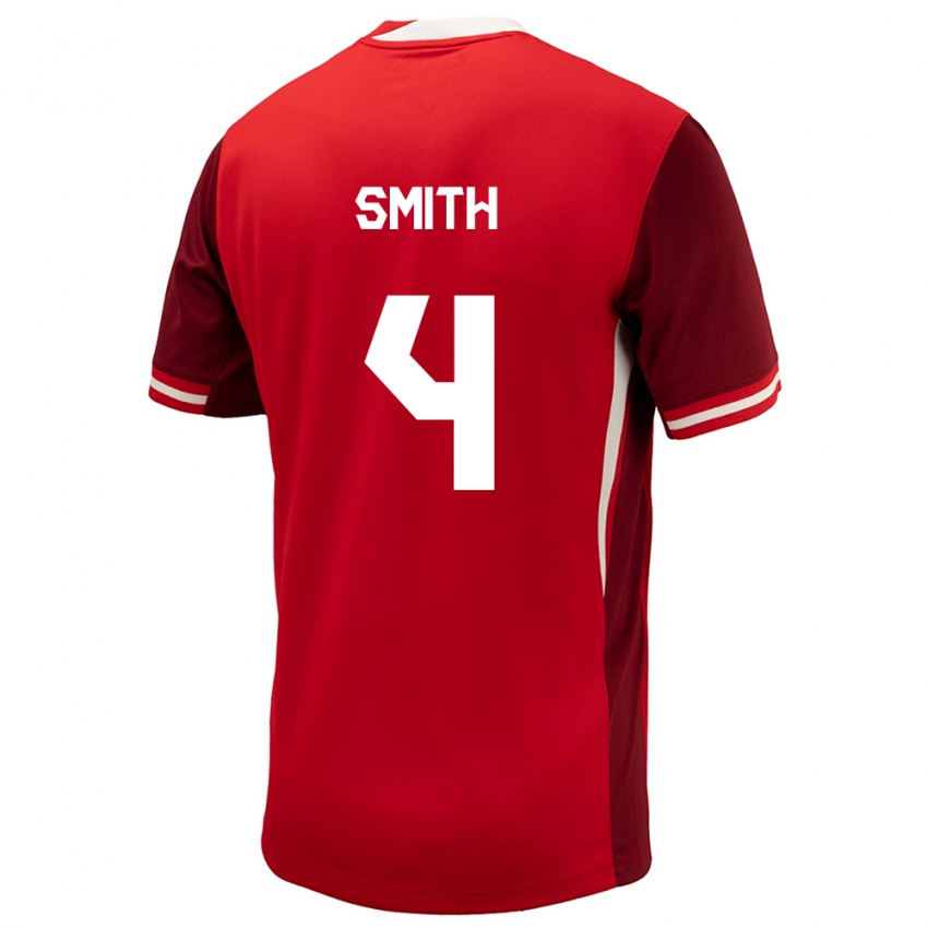 Damen Kanada Justin Smith #4 Rot Heimtrikot Trikot 24-26 T-Shirt Österreich