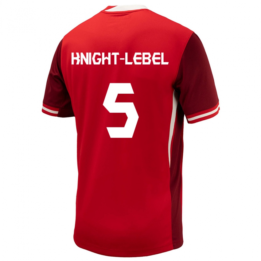 Damen Kanada Jamie Knight Lebel #5 Rot Heimtrikot Trikot 24-26 T-Shirt Österreich