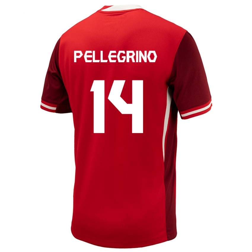 Damen Kanada Gabriel Pellegrino #14 Rot Heimtrikot Trikot 24-26 T-Shirt Österreich