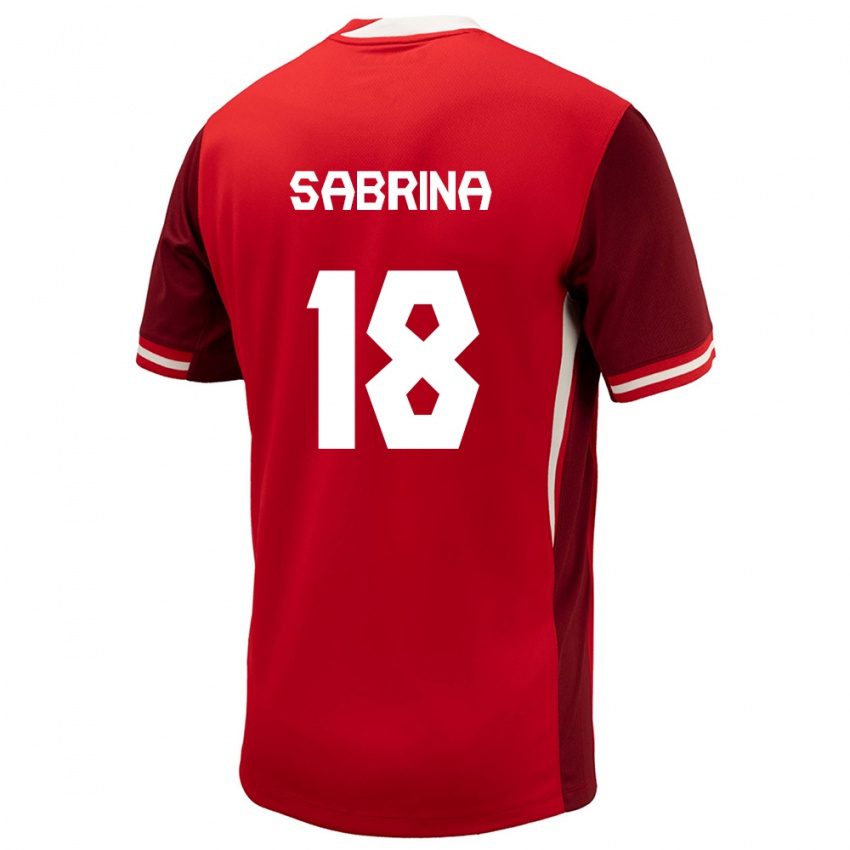Damen Kanada Sabrina D Angelo #18 Rot Heimtrikot Trikot 24-26 T-Shirt Österreich