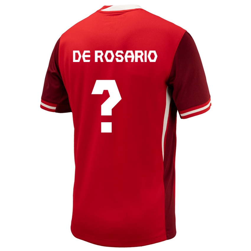 Damen Kanada Adisa De Rosario #0 Rot Heimtrikot Trikot 24-26 T-Shirt Österreich
