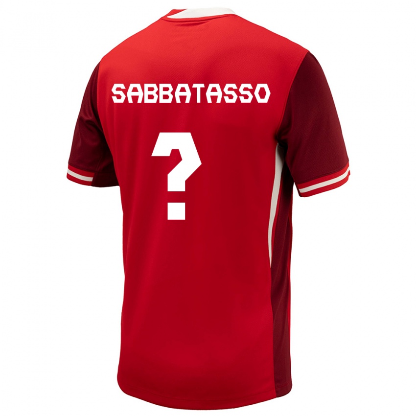 Damen Kanada Jeronimo Sabbatasso #0 Rot Heimtrikot Trikot 24-26 T-Shirt Österreich
