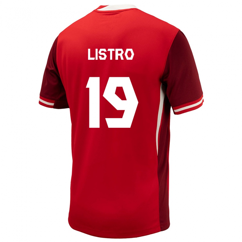 Damen Kanada Jordyn Listro #19 Rot Heimtrikot Trikot 24-26 T-Shirt Österreich