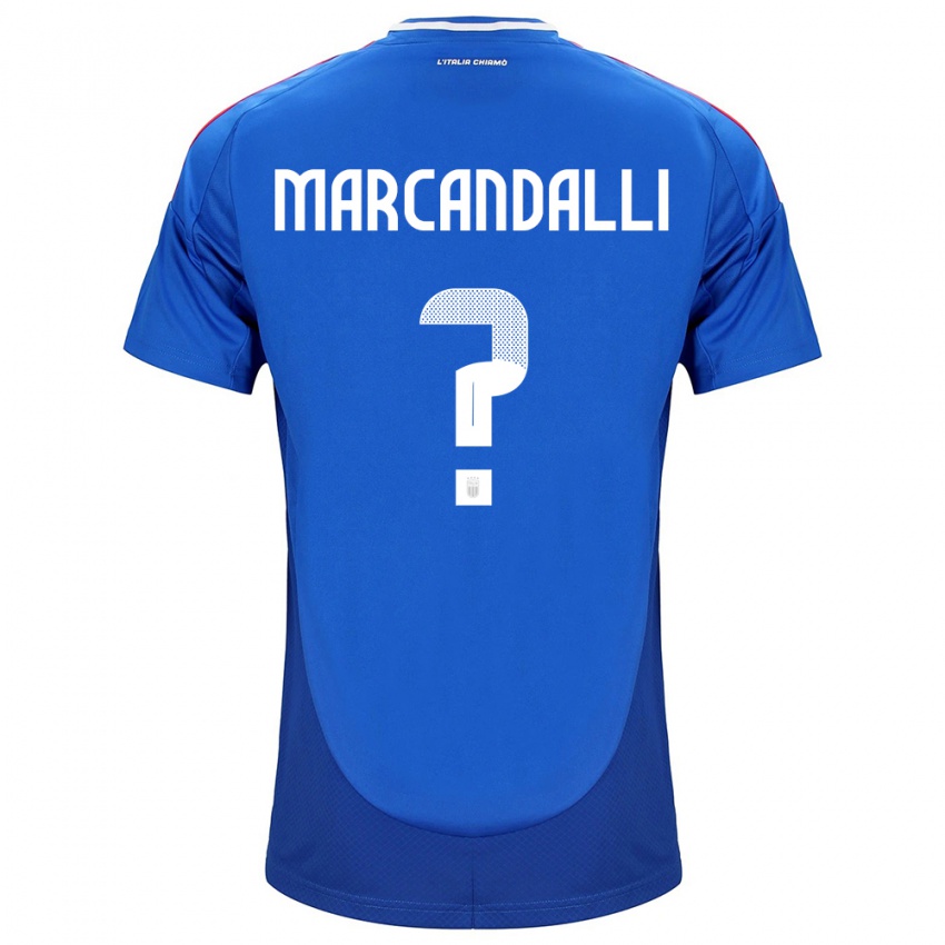 Damen Italien Alessandro Marcandalli #0 Blau Heimtrikot Trikot 24-26 T-Shirt Österreich