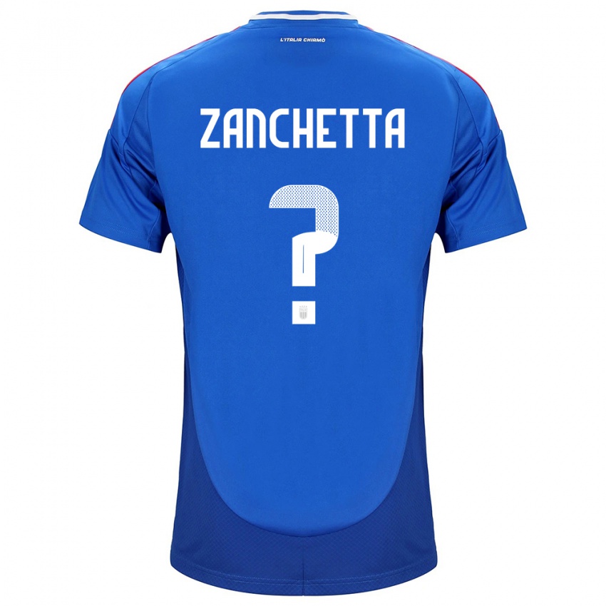 Damen Italien Mattia Zanchetta #0 Blau Heimtrikot Trikot 24-26 T-Shirt Österreich