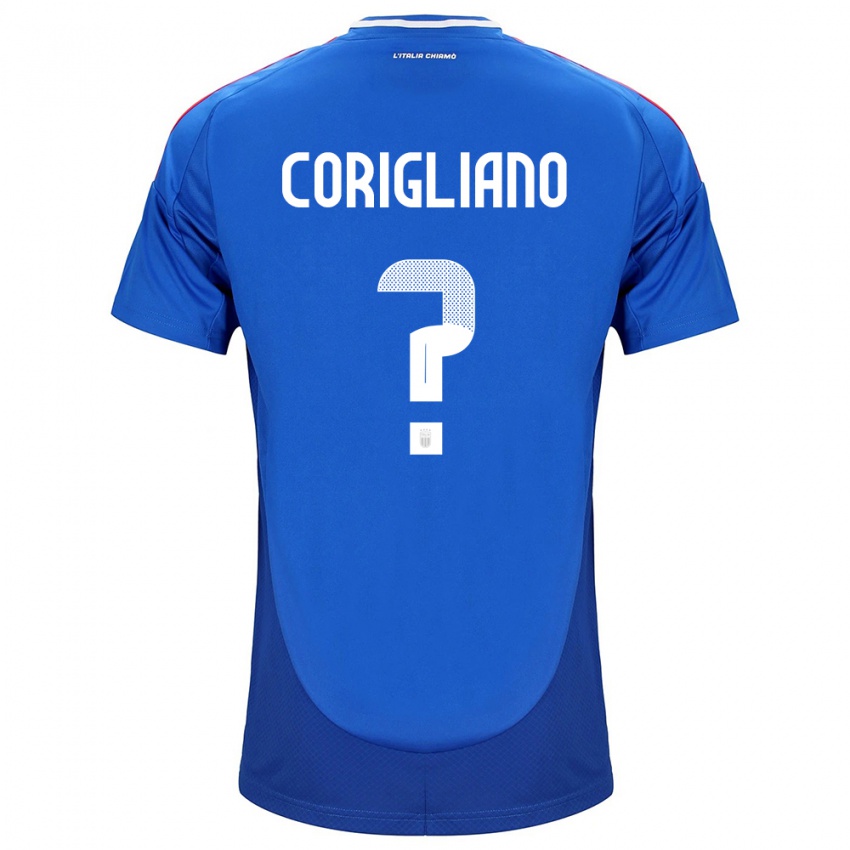 Damen Italien Thomas Corigliano #0 Blau Heimtrikot Trikot 24-26 T-Shirt Österreich
