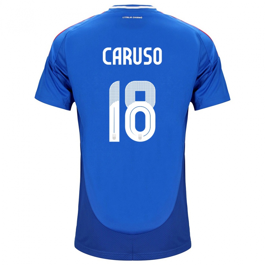 Damen Italien Arianna Caruso #18 Blau Heimtrikot Trikot 24-26 T-Shirt Österreich