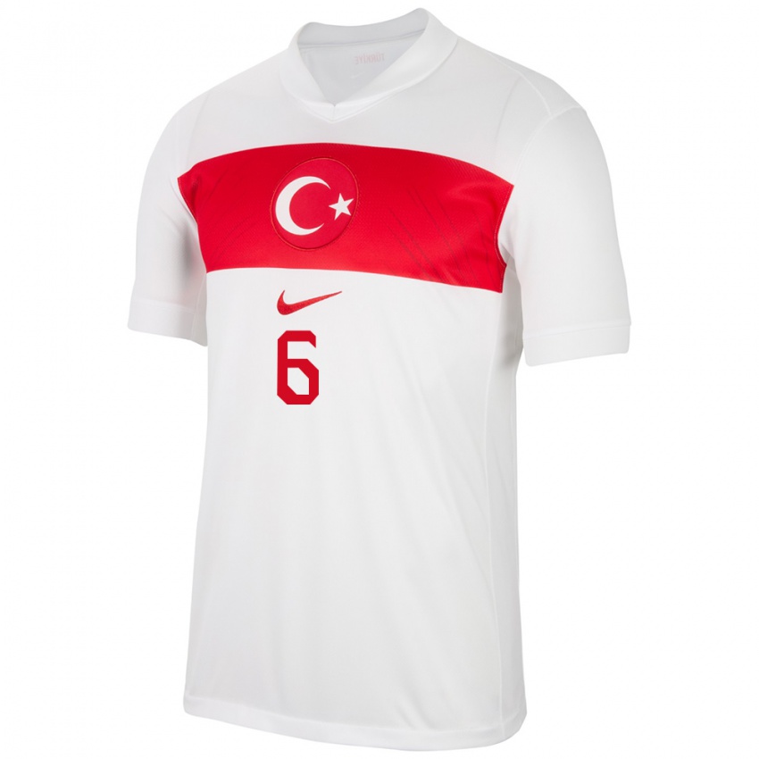 Damen Türkei Meryem Cennet Çal #6 Weiß Heimtrikot Trikot 24-26 T-Shirt Österreich