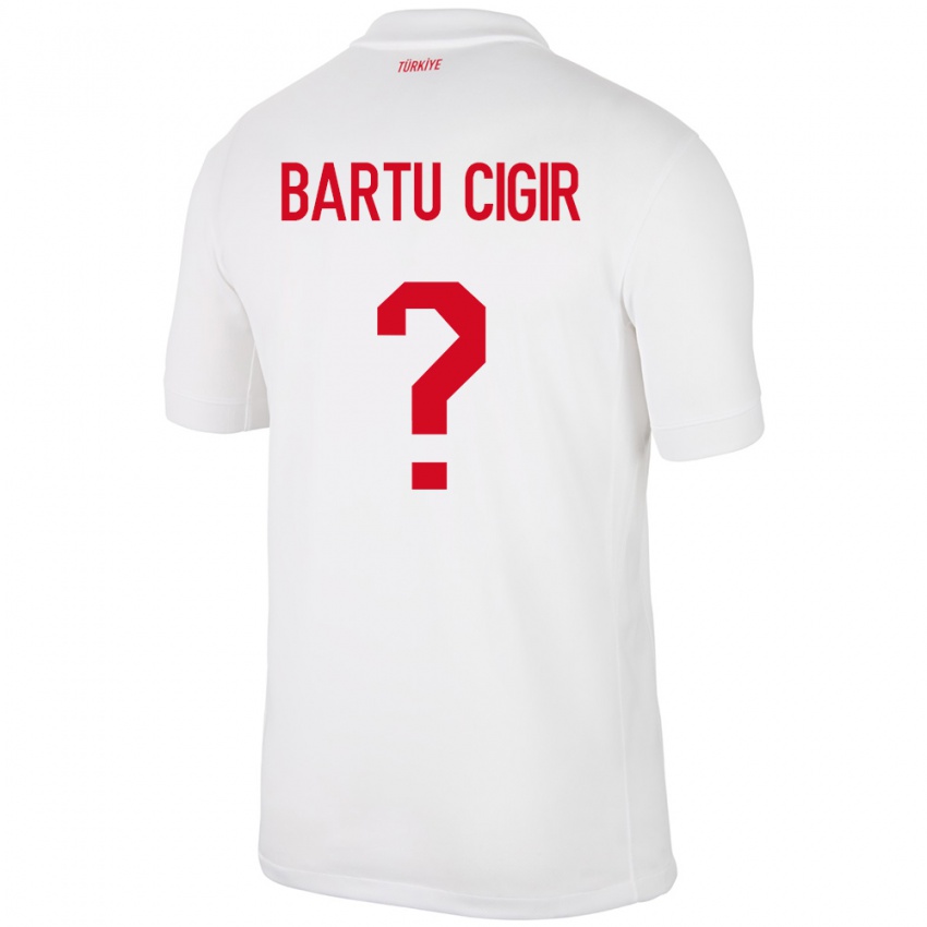 Damen Türkei Can Bartu Çığır #0 Weiß Heimtrikot Trikot 24-26 T-Shirt Österreich