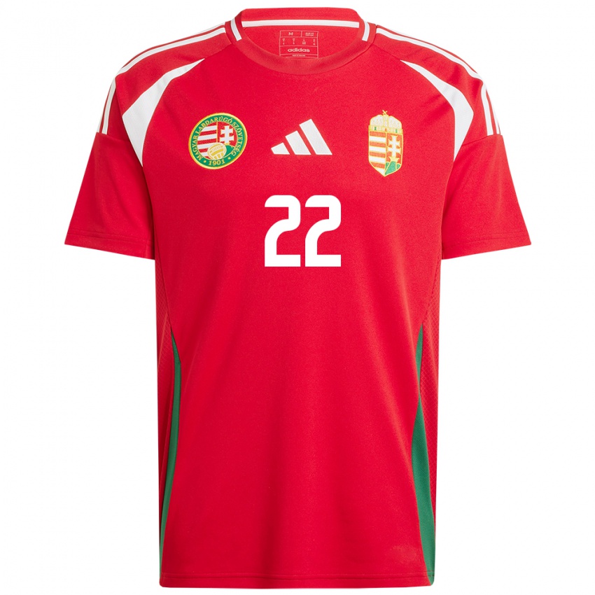 Damen Ungarn Dorina Borók #22 Rot Heimtrikot Trikot 24-26 T-Shirt Österreich