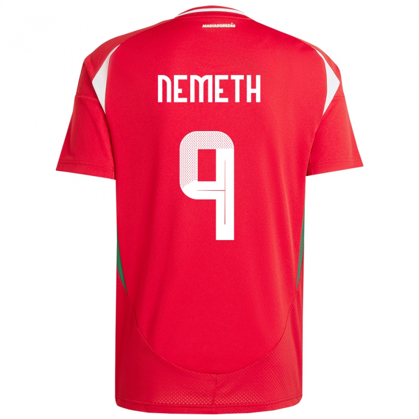 Damen Ungarn András Németh #9 Rot Heimtrikot Trikot 24-26 T-Shirt Österreich