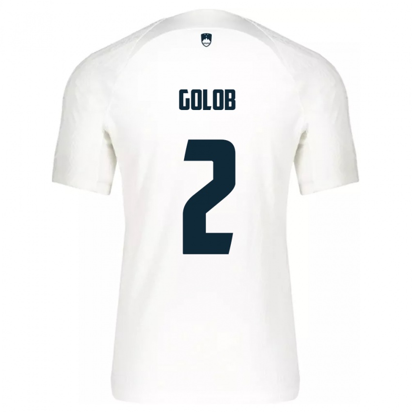 Damen Slowenien Lana Golob #2 Weiß Heimtrikot Trikot 24-26 T-Shirt Österreich