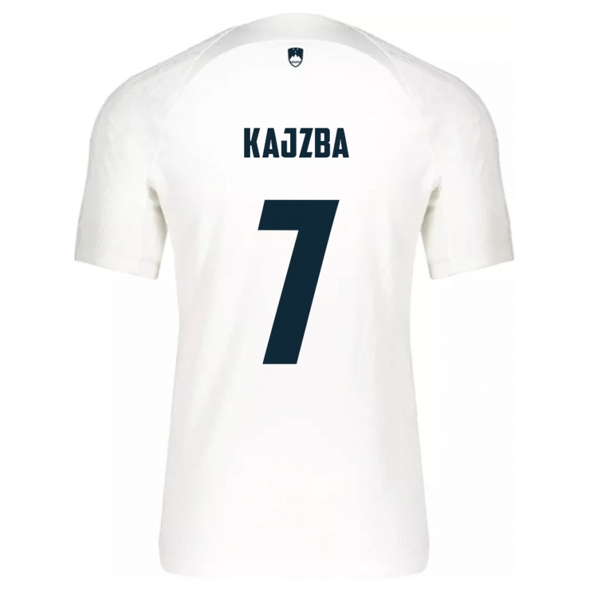 Damen Slowenien Nina Kajzba #7 Weiß Heimtrikot Trikot 24-26 T-Shirt Österreich