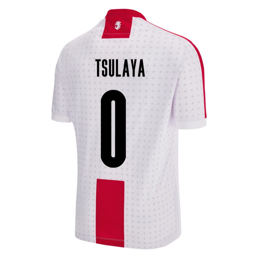 Damen Georgien Ana Tsulaya #0 Weiß Heimtrikot Trikot 24-26 T-Shirt Österreich