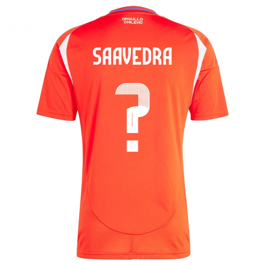Damen Chile Danilo Saavedra #0 Rot Heimtrikot Trikot 24-26 T-Shirt Österreich