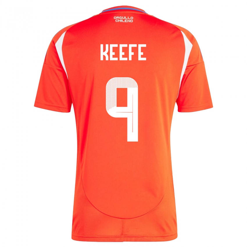 Damen Chile Sonya Keefe #9 Rot Heimtrikot Trikot 24-26 T-Shirt Österreich