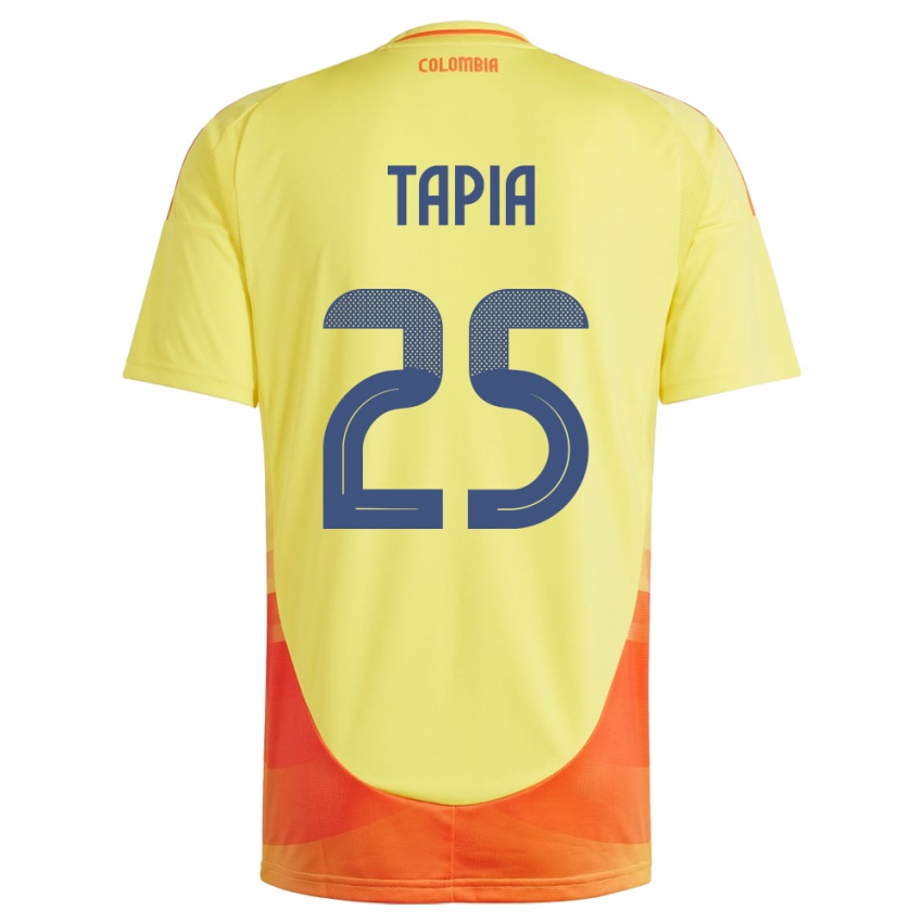 Damen Kolumbien Katherine Tapia #25 Gelb Heimtrikot Trikot 24-26 T-Shirt Österreich