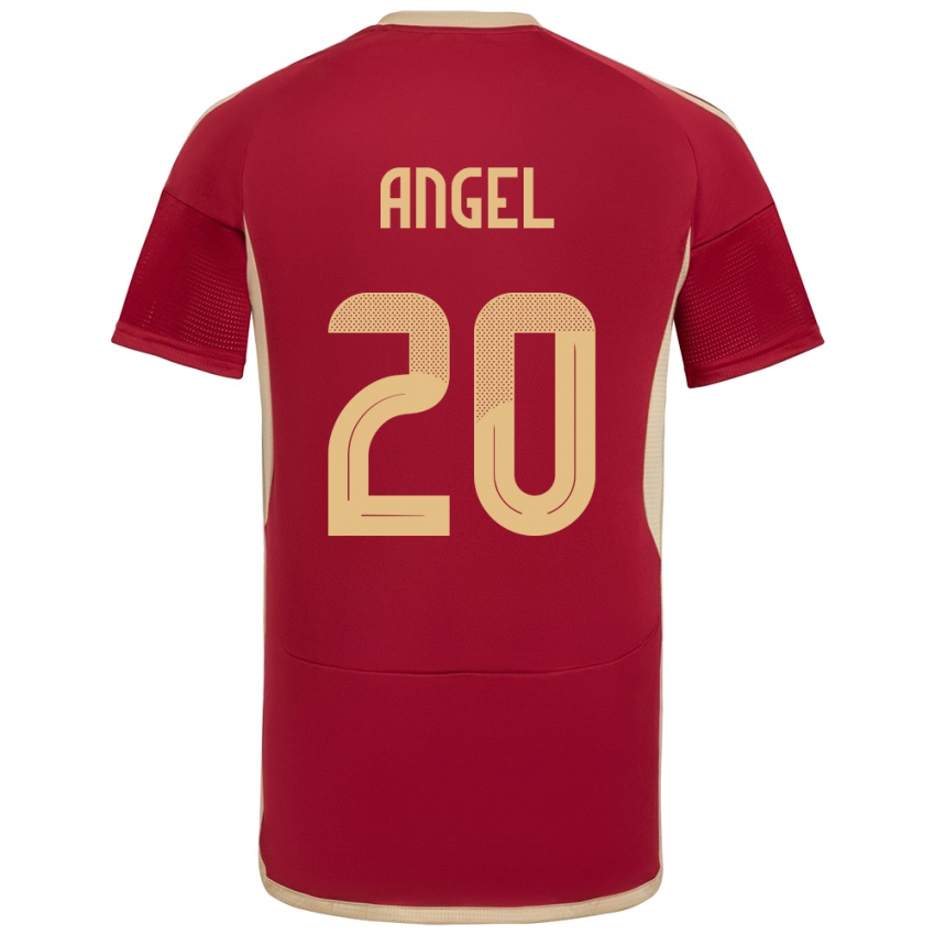 Damen Venezuela Wilker Ángel #20 Burgund Heimtrikot Trikot 24-26 T-Shirt Österreich