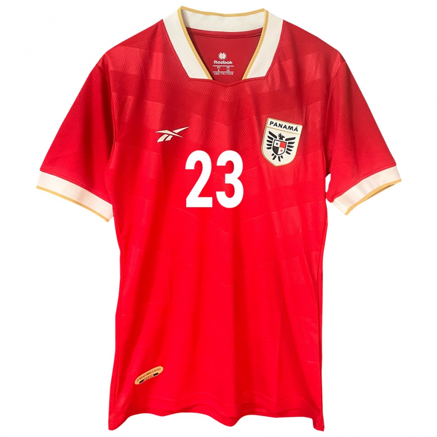 Damen Panama Yerenis De León #23 Rot Heimtrikot Trikot 24-26 T-Shirt Österreich