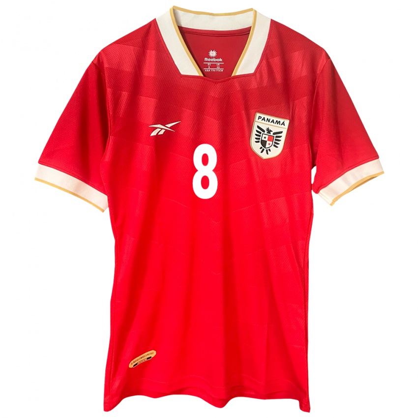Damen Panama Martín Morán #8 Rot Heimtrikot Trikot 24-26 T-Shirt Österreich