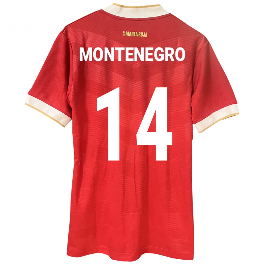 Damen Panama Carmen Montenegro #14 Rot Heimtrikot Trikot 24-26 T-Shirt Österreich