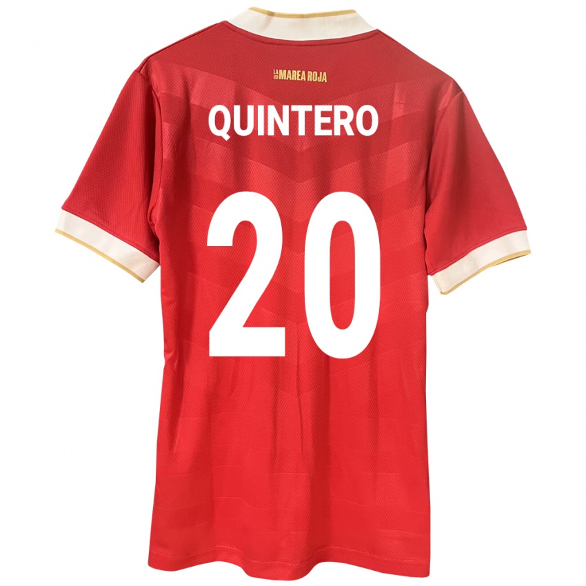 Damen Panama Aldrith Quintero #20 Rot Heimtrikot Trikot 24-26 T-Shirt Österreich