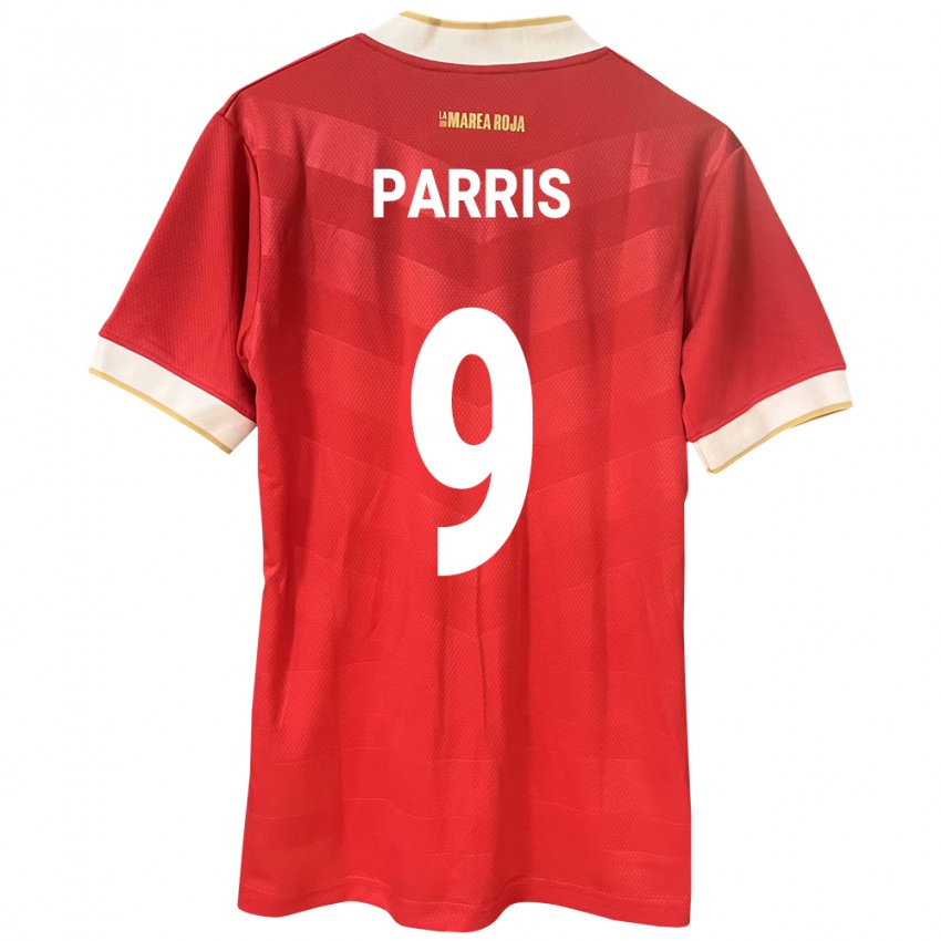 Damen Panama Katherine Parris #9 Rot Heimtrikot Trikot 24-26 T-Shirt Österreich
