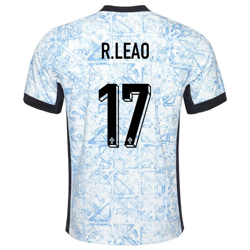 Damen Portugal Rafael Leao #17 Cremeblau Auswärtstrikot Trikot 24-26 T-Shirt Österreich