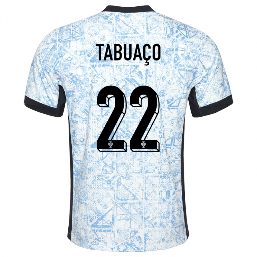 Damen Portugal Goncalo Tabuaco #22 Cremeblau Auswärtstrikot Trikot 24-26 T-Shirt Österreich